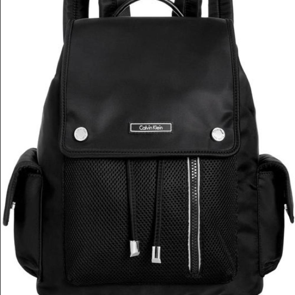 Calvin Klein Black Nylon Backpack